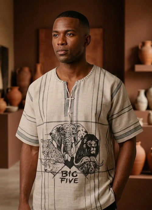 Men's African Print Shirt - Big Five