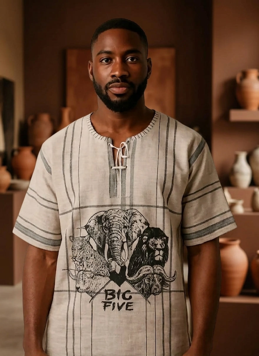 Men's African Print Shirt - Big Five