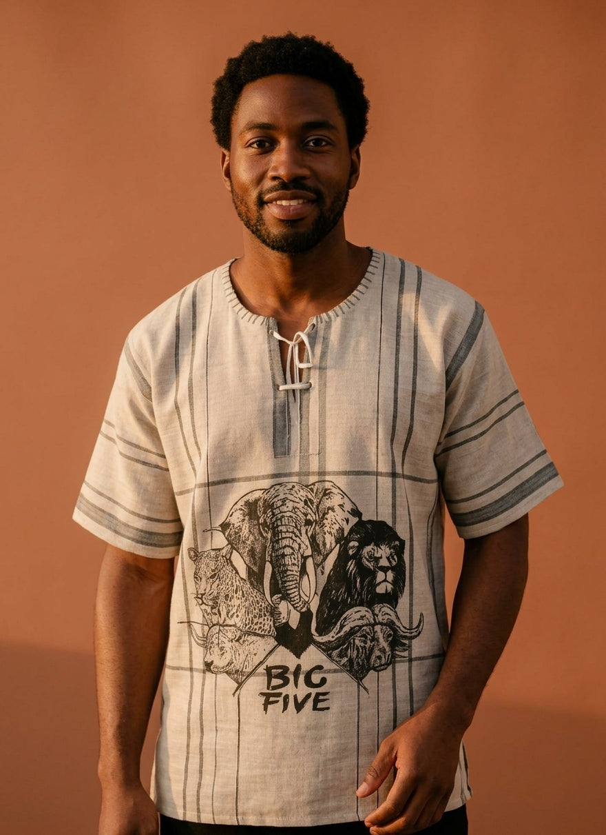 Men's African Print Shirt - Big Five