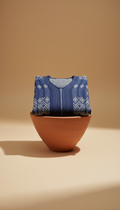 Handwoven Indigo Caftan